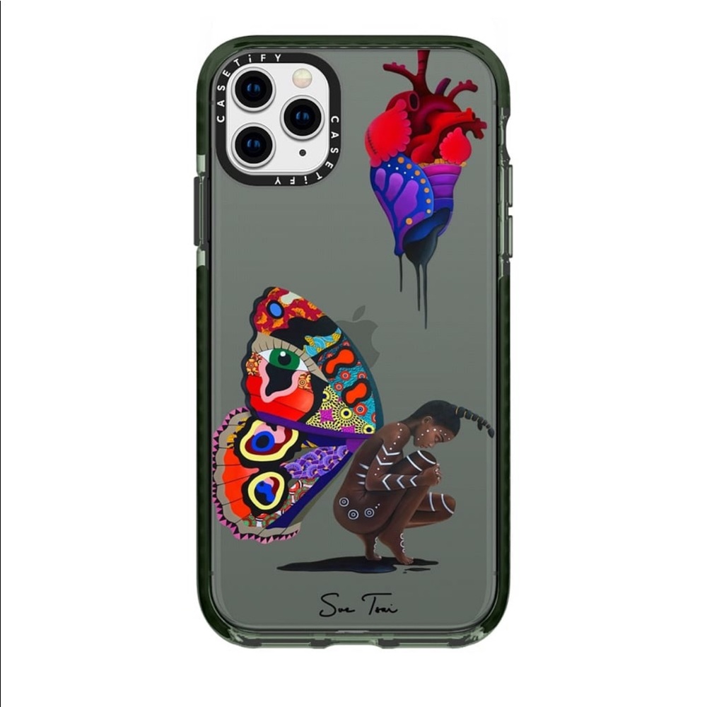 Gently used Casetify impact case green for iPhone 11Pro Max